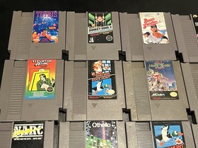 Nintendo NES 24 Different Game Lot-Super Mario-Tetris-Donkey Kong-Jaws-Untested