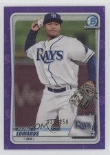 2020 Bowman Draft Chrome Purple Refractor 22/250 Xavier Edwards #BD-44 oh8
