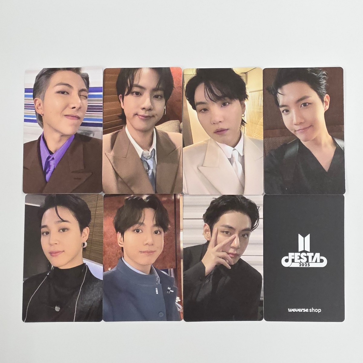 BTS FESTA Weverse global 特典 フォトカードセット 7枚 BTS FESTA 2025 フォトカード Weverse global購入特典 - メルカリ