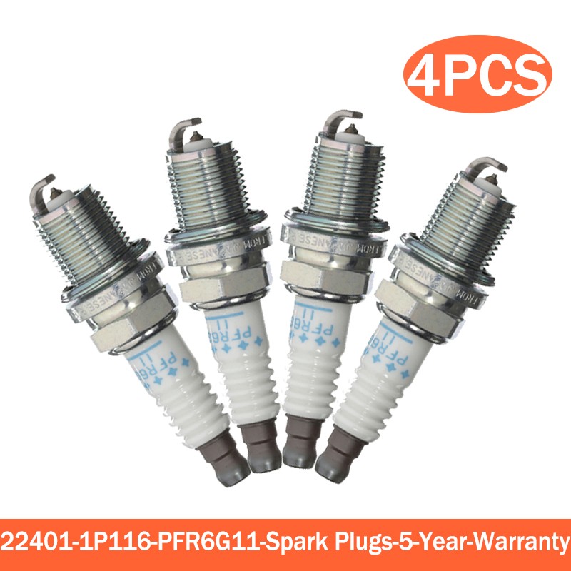 4x #22401-1P116 PFR6G11 SPARK PLUG FOR NISSAN MAXIMA SENTRA INFINITI I30