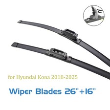 2,Wipers Blades 26" 16" for Hyundai Kona 2018-2025 All-seasons Front