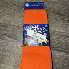 NEW NIP 2 Pair TCK All-Sport Orange Team Socks 10-12.5 Large