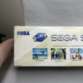 Sega Saturn Console With Box And Games - Controller - Working Condition