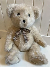 fao schwarz Plush Teddy Bear Rare Beige Large 
