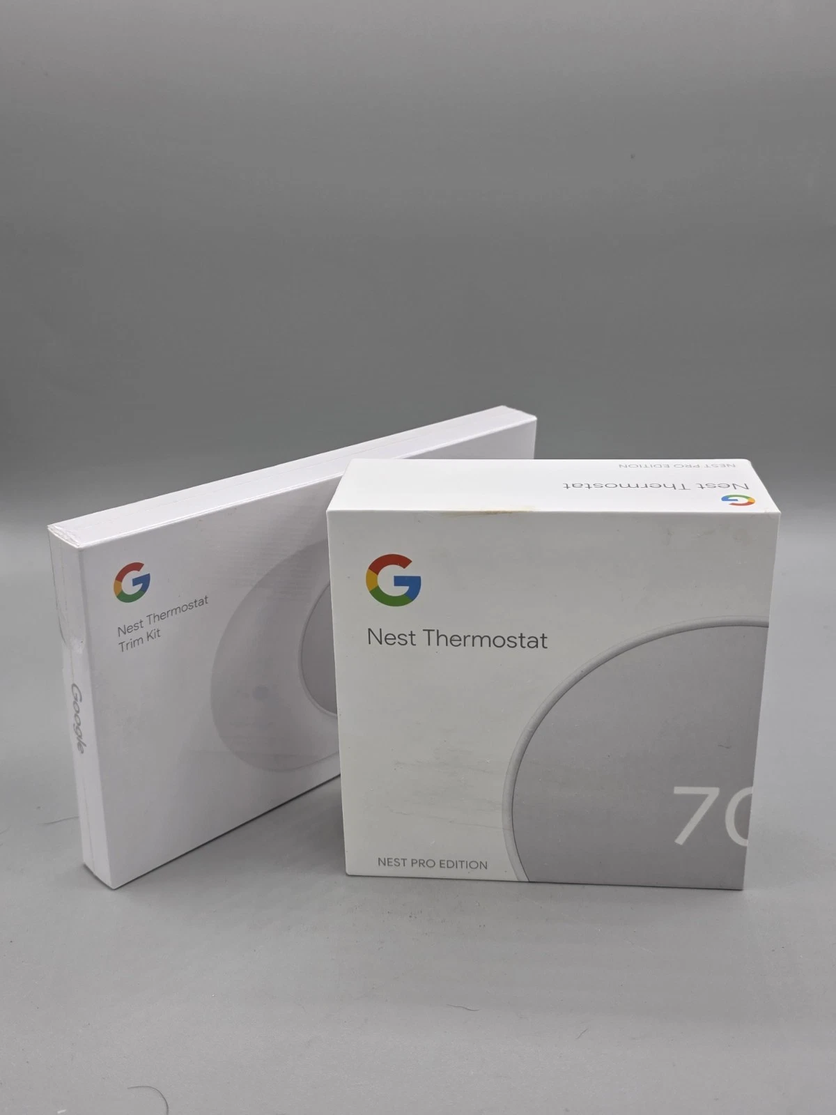 Google Nest Pro Thermost Model G4CVZ With Sealed Nest Thermostat Trim Kit NOB