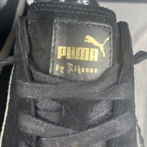 Puma Fenty by Rihanna Black Suede Creepers Platform Sneakers Shoes - Image 4 of 4