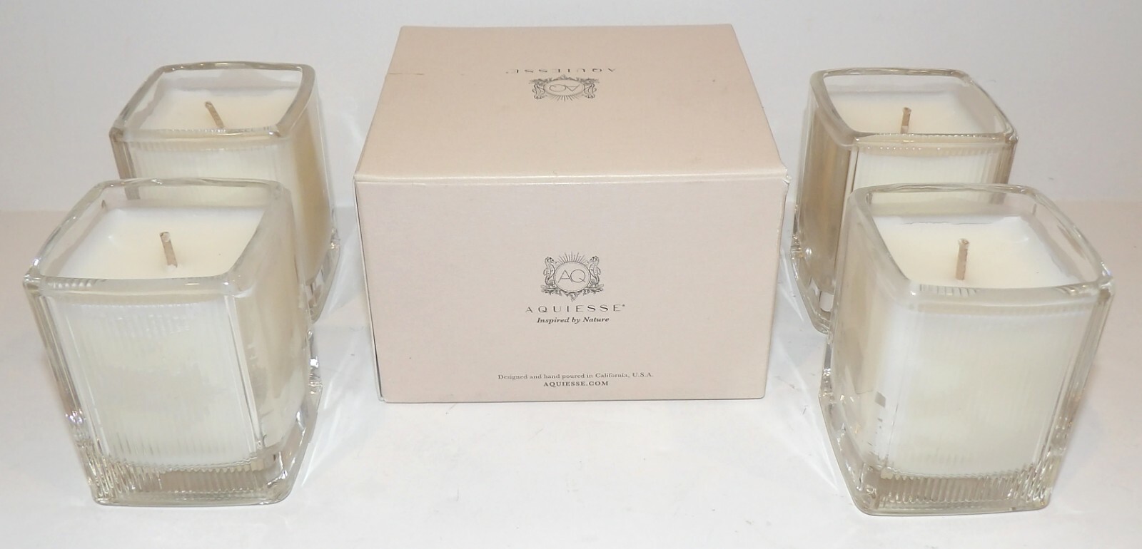 LOVELY NIB SET OF 4 AQUIESSE SANTA BARBARA LUXURY SCENTED 2 OZ VOTIVE CANDLES eBay