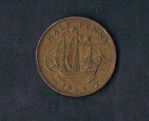 Halfpennies Queen Elizabeth II 1953-1967 elige fecha buenas monedas circuladas - Imagen 11 de 14