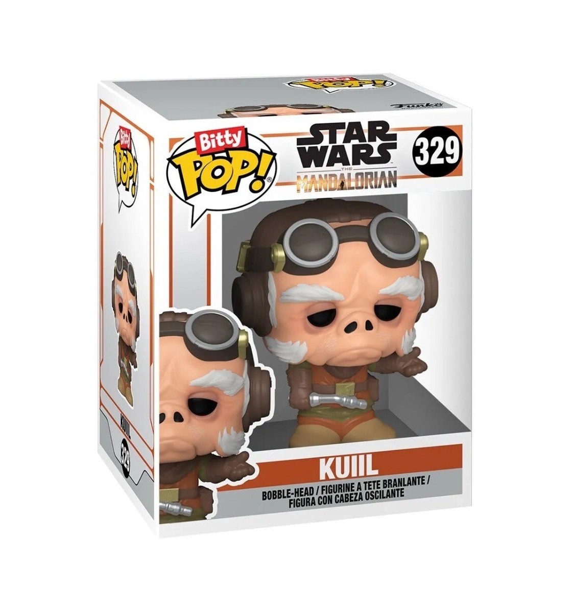 Funko Bitty Pop! The Mandalorian Mini jouets de collection 4-Pack - The Mandalorian, Kuiil, Offworld Jawa et figurine Mystery Chase (les styles peuvent varier