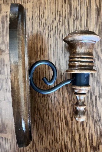 Wandleuchter Kerzenhalter aus Holz Paar Kerzenhalter Vintage MCM - Bild 2 von 7