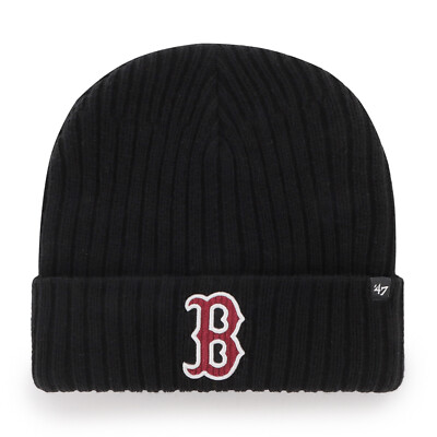 MLB Boston Red Sox Wollmütze Thick Cord Logo Beanie knit Mütze 196895666503