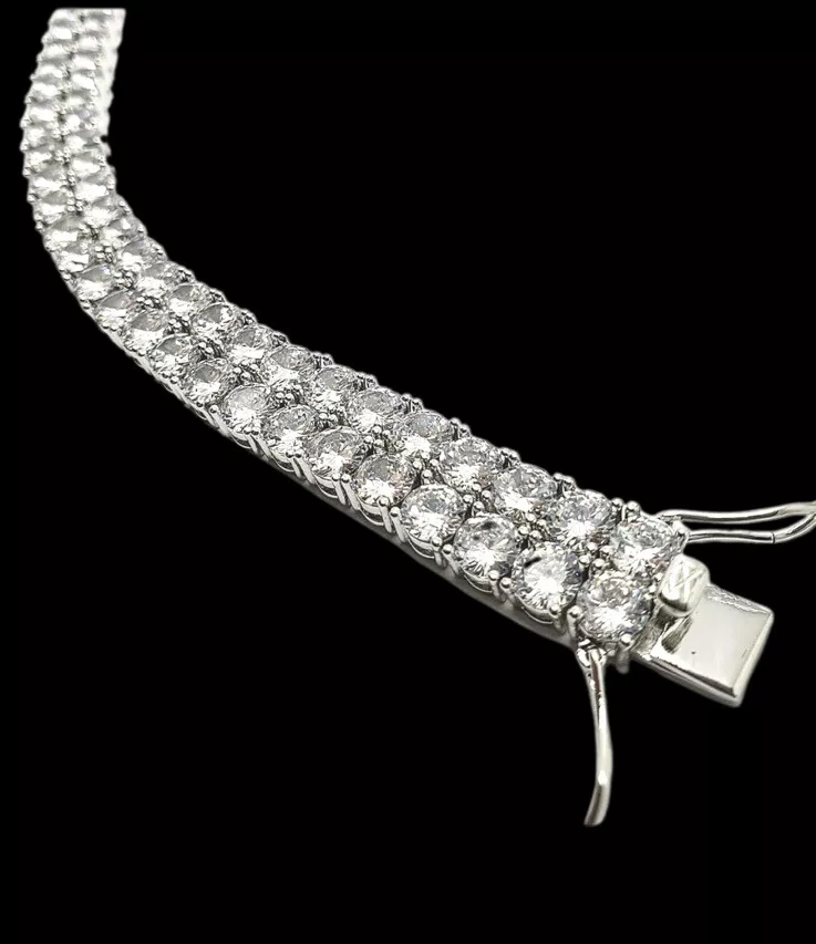 Men's 1 Ct. T.W. Diamond Double Row Bracelet