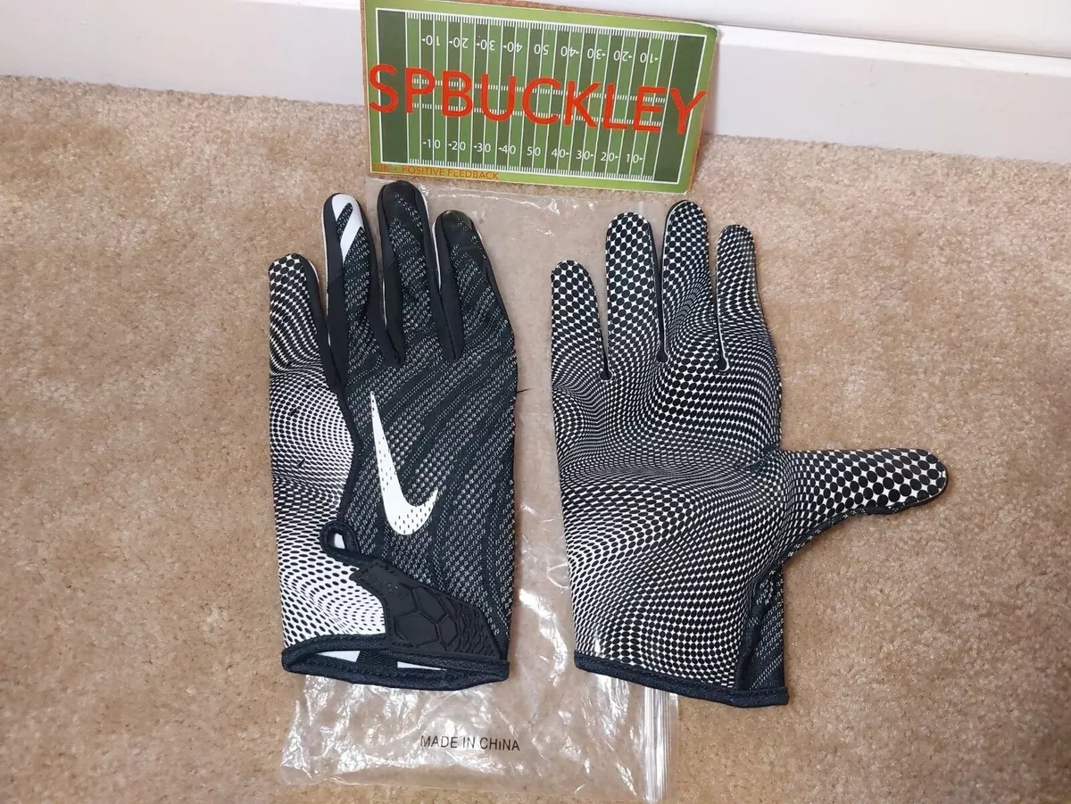 NIKE VAPOR KNIT 3.0 NFL ISSUED RECEIVER FOOTBALL GLOVES XL BLACK