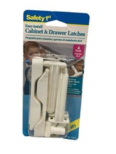 Safety 1st Cabinet  Drawer Latches 4 pack- Has Shelf Wear On It-New W Free Ship