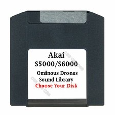 Akai S5000 / S6000 100MB ZIP Disk Ominous Drones Library Choose Your Disk