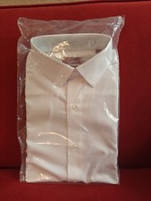 NEW Alfani Men's Fitted Performance Dress Shirt White Sz 15 34/35 Cotton Blend