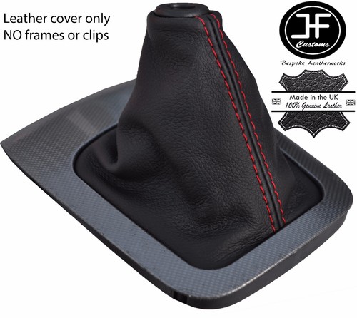 lartepelle Cuffia leva cambio e freno a mano compatibile con Land Rover Freelander 2 vera pelle nera