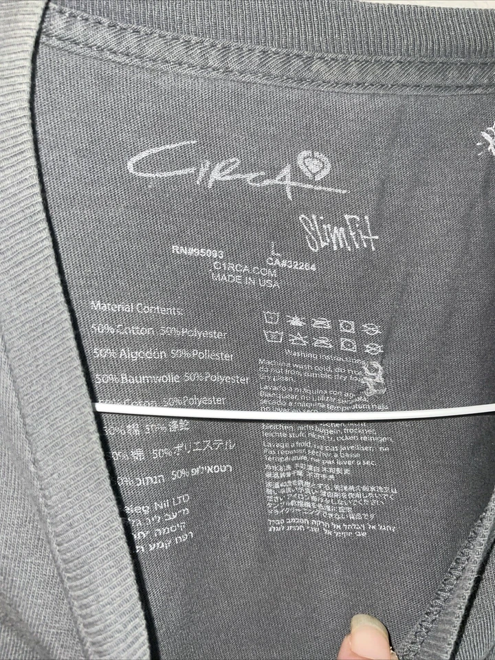 Camisa de skateboarding calzado circa negra vintage para hombre - talla grande hecha en Estados Unidos Foto 4 de 4