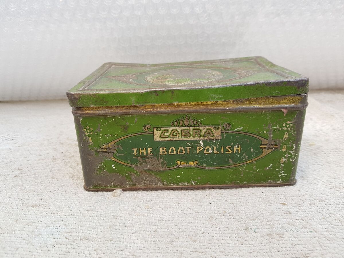 1930s Vintage Rare Cobra The Boot Polish Advertising Litho 1930s Vintage Rare Cobra The Boot Polish Advertising Litho