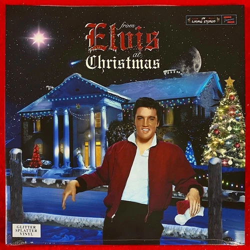 Elvis Presley - From Elvis At Christmas – MRS 180G White Splatter & Glitter LP