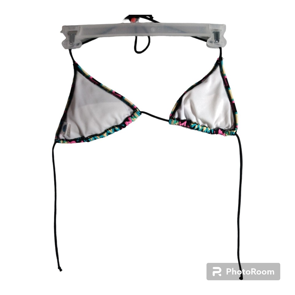 Island World Apparel Girls Multicolor 2 Piece Bikini Top (M) Bottoms
