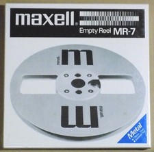 Vintage Maxell Mr-7 Metal Empty Reel - Nos - Sealed Nib - 7"x1/4"