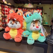 Disney authentic 2024 Dragon New Year Chip Dale Plush Disneyland exclusive New