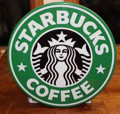 RARE ORIGINAL Starbucks Coffee Store Metal 15 RARE ORIGINAL Starbucks Coffee Store Metal 15