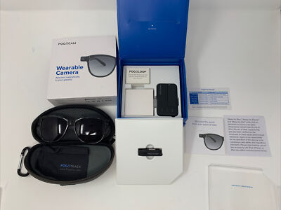 PogoCam Wearable Camera w/ Foster Grant Glasses In Case  (brand new/never used)