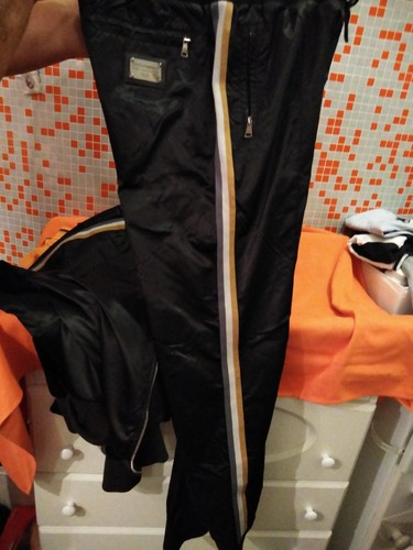 D\u0026G DOLCE \u0026 GABBANA 52 pants pantaloni tuta lucida | eBay