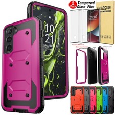 For Samsung Galaxy S22/Plus/Ultra Shockproof Case Phone Cover Screen Protector