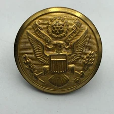 Vtg Great Seal United States 1-1/8" Uniform Button Rex New Rochelle NY USArmy F2