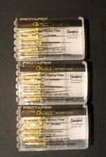 3 x Dentsply ProTaper Gold Files Assorted F1 21mm