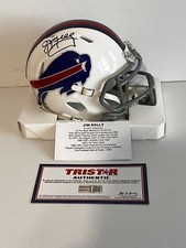 Jim Kelly Autographed Buffalo Bills Mini Helmet Tristar authenticated