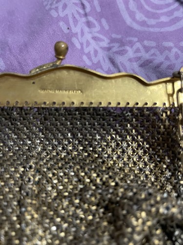 Antique French Art Nouveau Beaded Mesh Purse - 第 2/7 張圖片