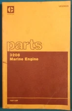 CAT CATERPILLAR 3208 MARINE ENGINE PARTS MANUAL BOOK S/N 75V00001-UP