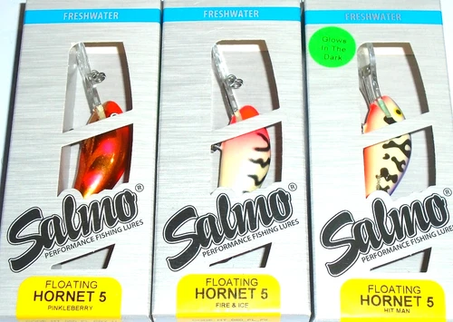 Salmo 5F Hornet Crankbaits (Lot of 3-53-0327)