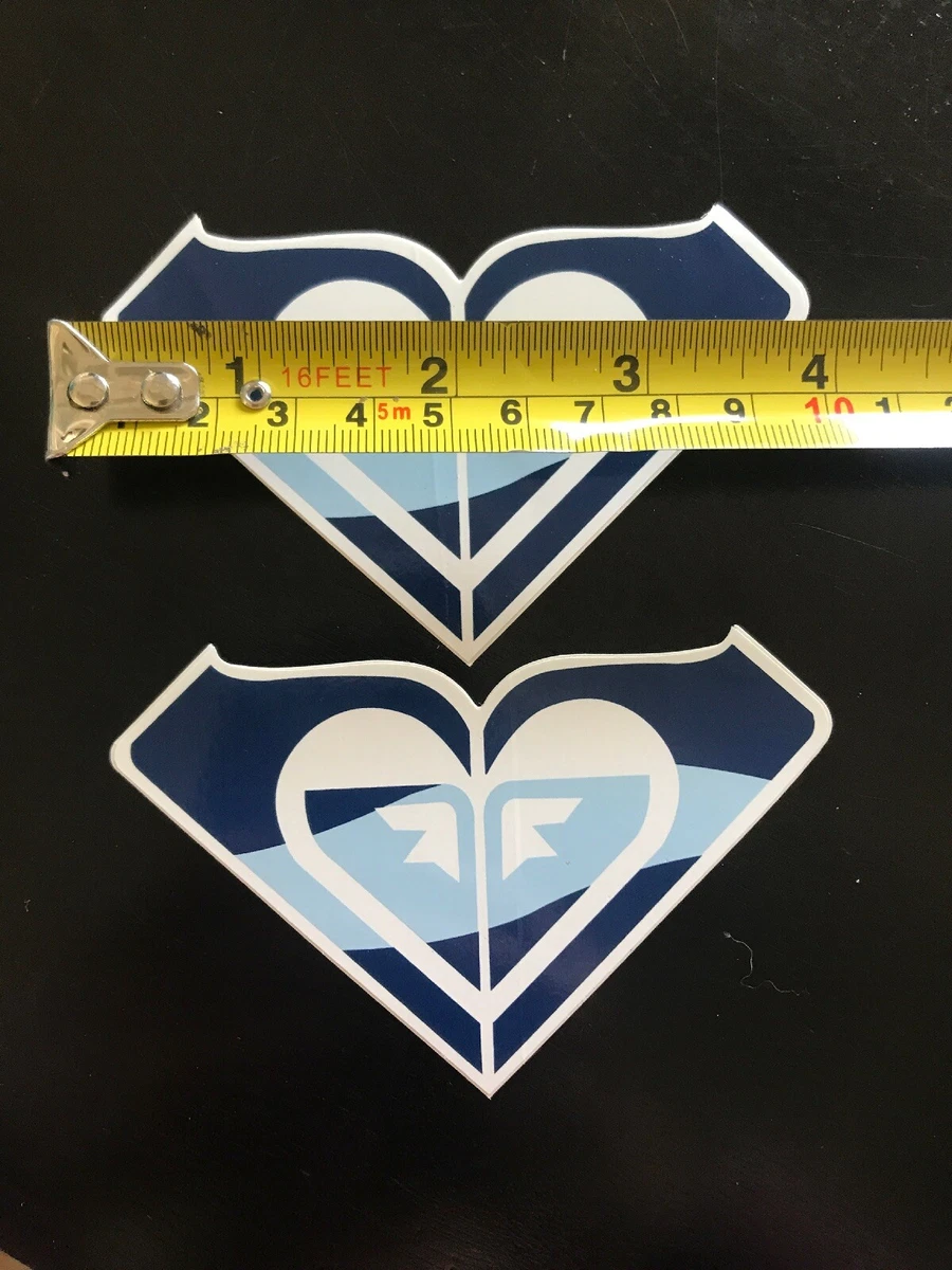 Roxy Logo Sticker Set- Blue & White Wave - Authentic -4”- Surf Snow Decal |  eBay