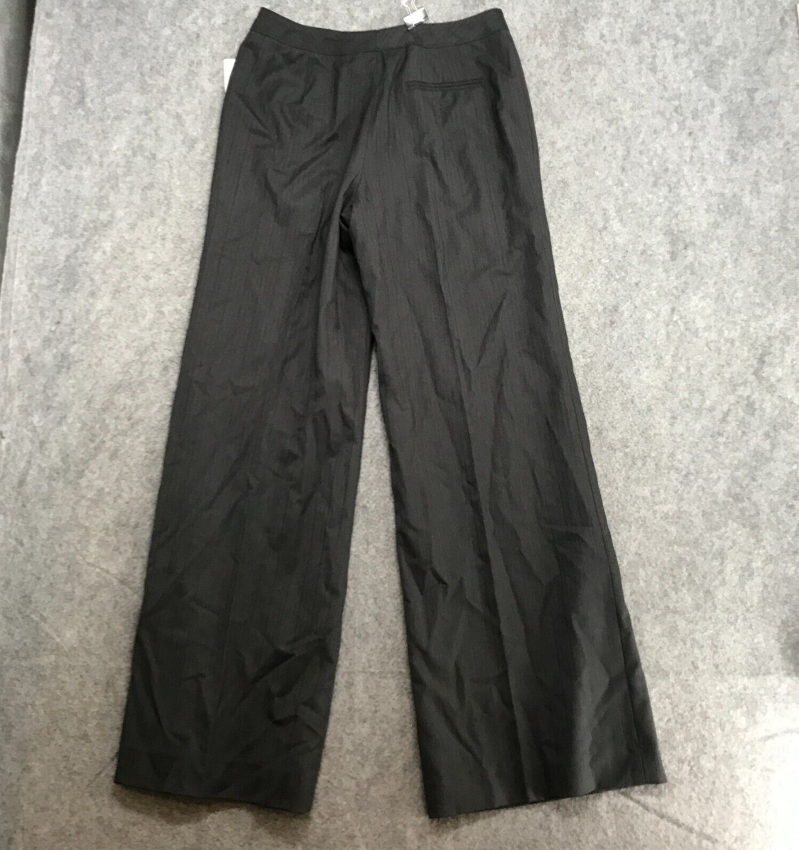 Signature by Larry Levine Pants Womens Size 4 Charcoal Gray Dress
