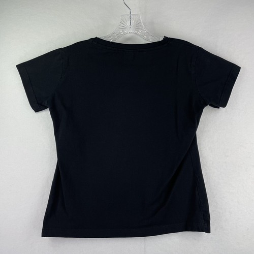 LAT Girl's Graphic T-Shirt Youth Medium M Black Cats Love Heart  - Picture 7 of 9