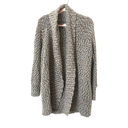 LOU & GREY Oversized Chunky Cardigan Grey Medium