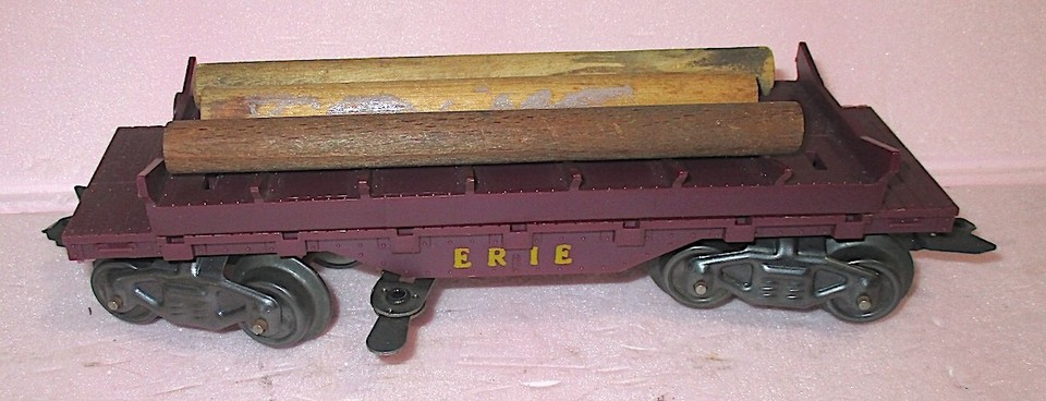 Marx 51350 Big Rail Work Train Set w/1666 Smoking Loco+Cars+Track+Box ...