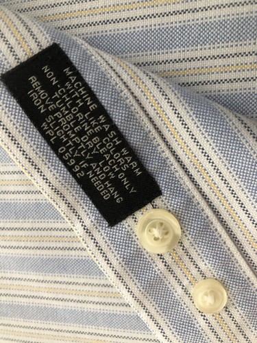 JOS. A. BANK Traveler's Collection EUC Blue Gold White Striped M - Picture 6 of 6