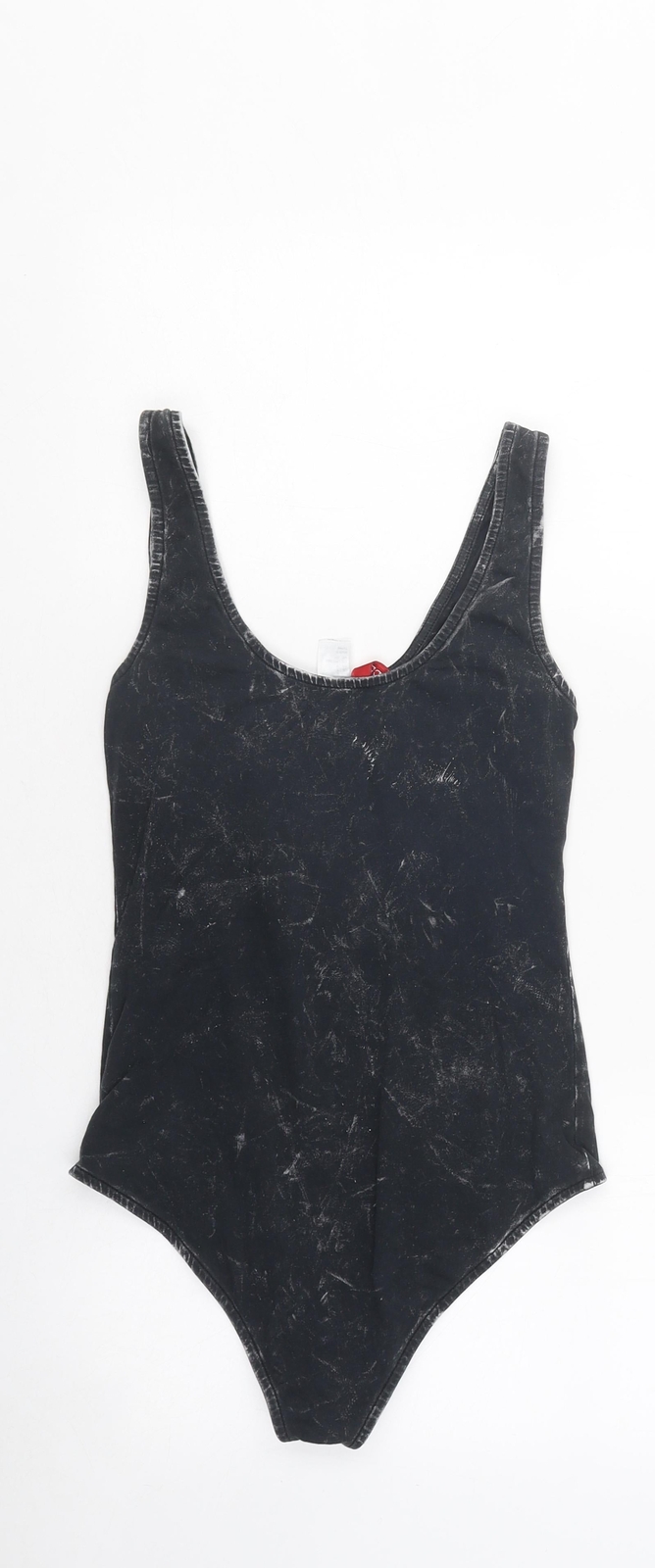 Divided Womens Black Ombre Polyester Blend Bodysuit One-Piece Size S image 2