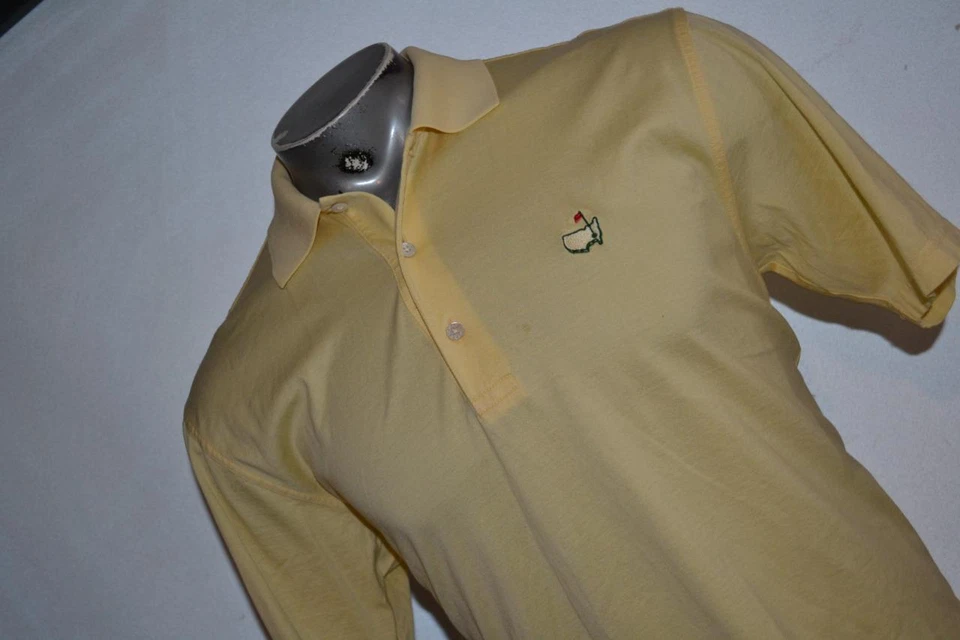 36652 Masters Golf Polo Shirt Amen Corner Yellow Size Medium Mens - Image 2 of 4