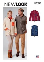 Schnittmuster Jacken Newlook Nl6713 XS-XL 30-48 (De 40-58) Herr