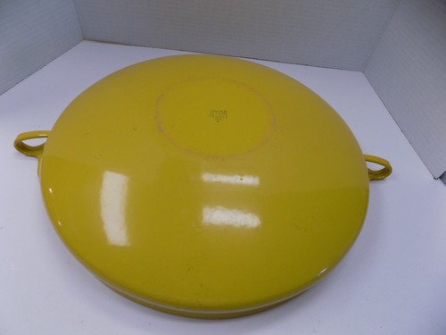 Padella Paella Vintage Dansk IHQ 15" Acciaio Smaltato Kobenstyle Jens Quistgaard MCM Franc - Foto 8 di 12