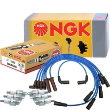 NGK Wire & 6 Standard Spark Plugs Kit For Chevy GMC Isuzu Oldsmobile 4.3 V6