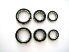 NOVATEC A271SB / F372SB ROAD HYB CERM BALL BEARING FRONT & REAR HUB+FREEHUB BEAR