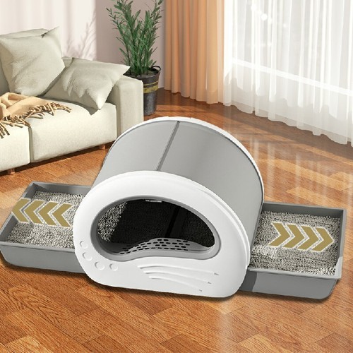 Große selbstreinigende Katzentoilette automatische UV-Sterilisation Katze Töpfchen Box Pfanne - Bild 14 von 18